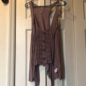 Free People Purple tank top